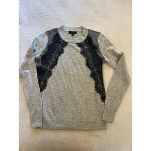 Jcrew woman’s sweater XXS‎ with lace trim decoration